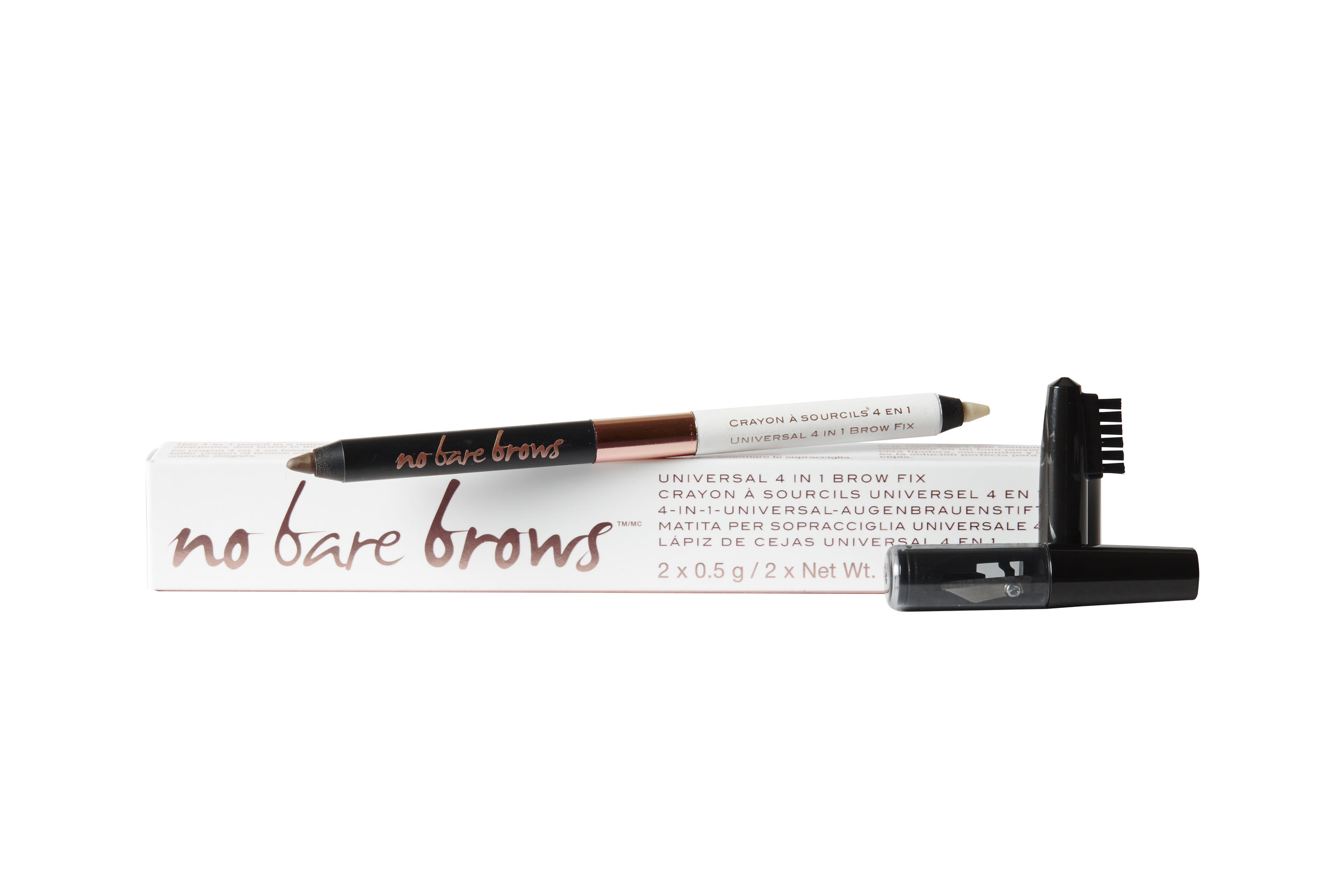 KNOW Cosmetics No Bare Brows - Universal 4-in-1 Brow Fix $24.00. Available at Shoppers Drug Mart; knowcosmetics.com.