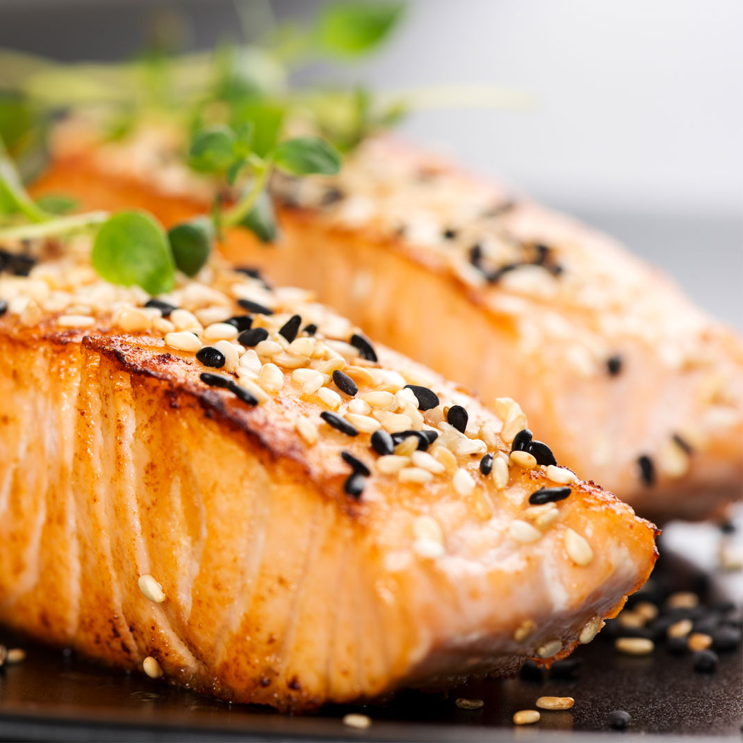 Oven Seared Sesame Crusted Salmon