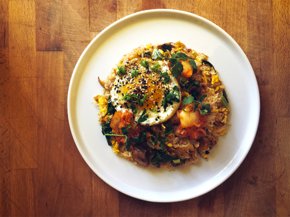 PORK BELLY + KIMCHI FRIED RICE
