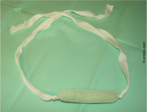 What we used to use: a Cornish nasal bolster 