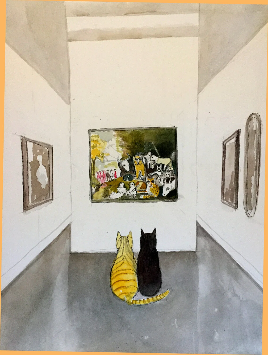 Bamboo and Houdini visit The Brooklyn Museum