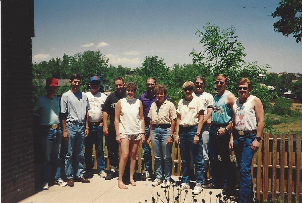 Sergeant Thomas with her team from Golden, 1993