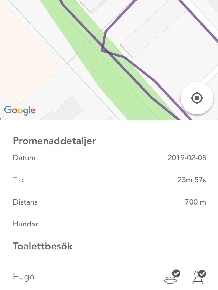 Toalettbesök med både kiss och bajs.