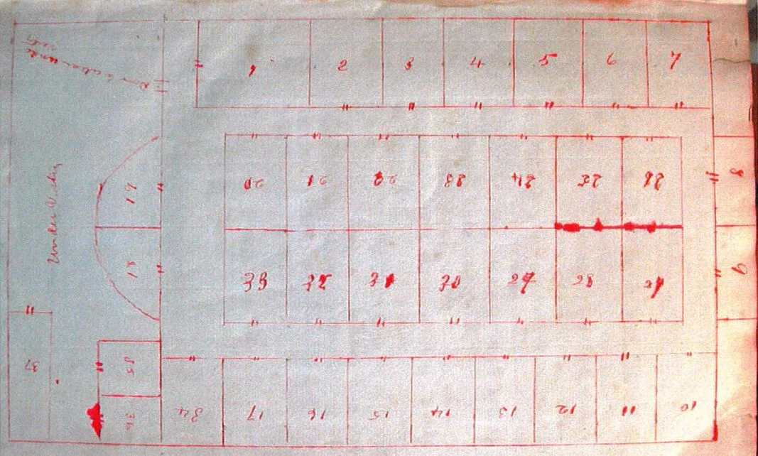 Plans for the Old North tombs – 1820.
