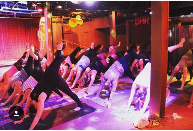 Yoga In A Bar. Make It A Double...
