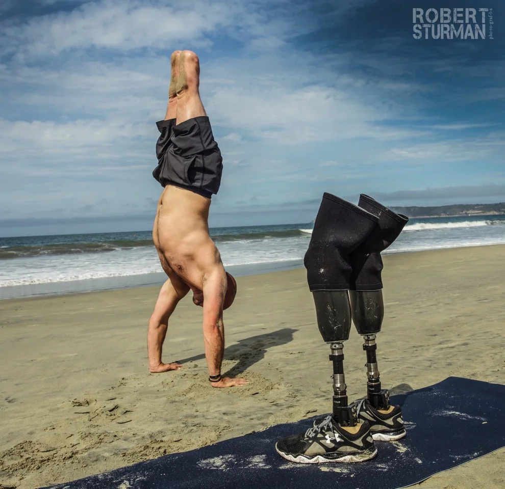Staff Sergeant Dan Nevins - U.S. Army Operation Iraqi freedom II. Veteran turned yoga teacher. Coronado, California.