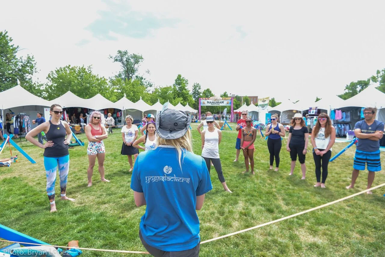 YogaSlacker Teachers, Kristen Golden And Matt Wilson, On Connection And Playfulness At Hanuman Yoga Festival