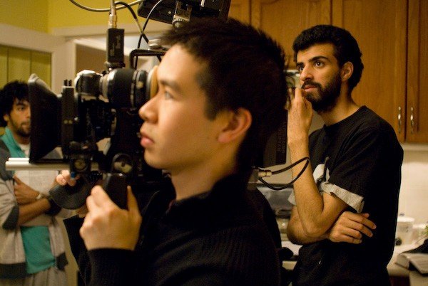  Director of Photography Kar Wai Ng and Director Yaz Rabadi on the set of  Karim  (2007). 