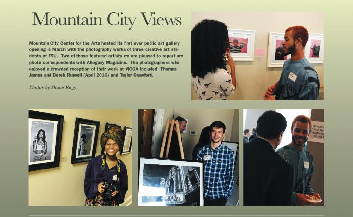 Art Exhibit Article featured in Allegany Magazine