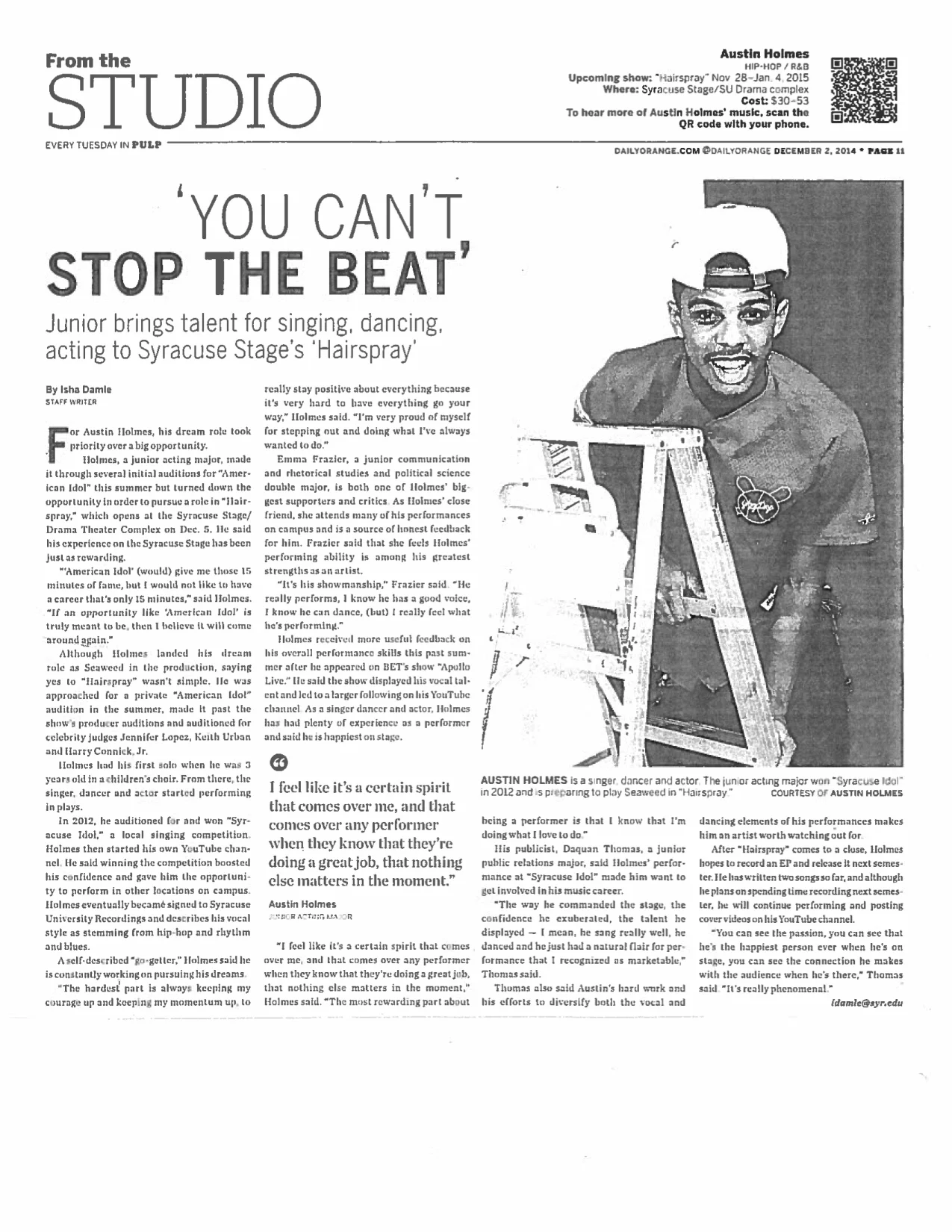 Photography featured in The Daily Orange Newspaper