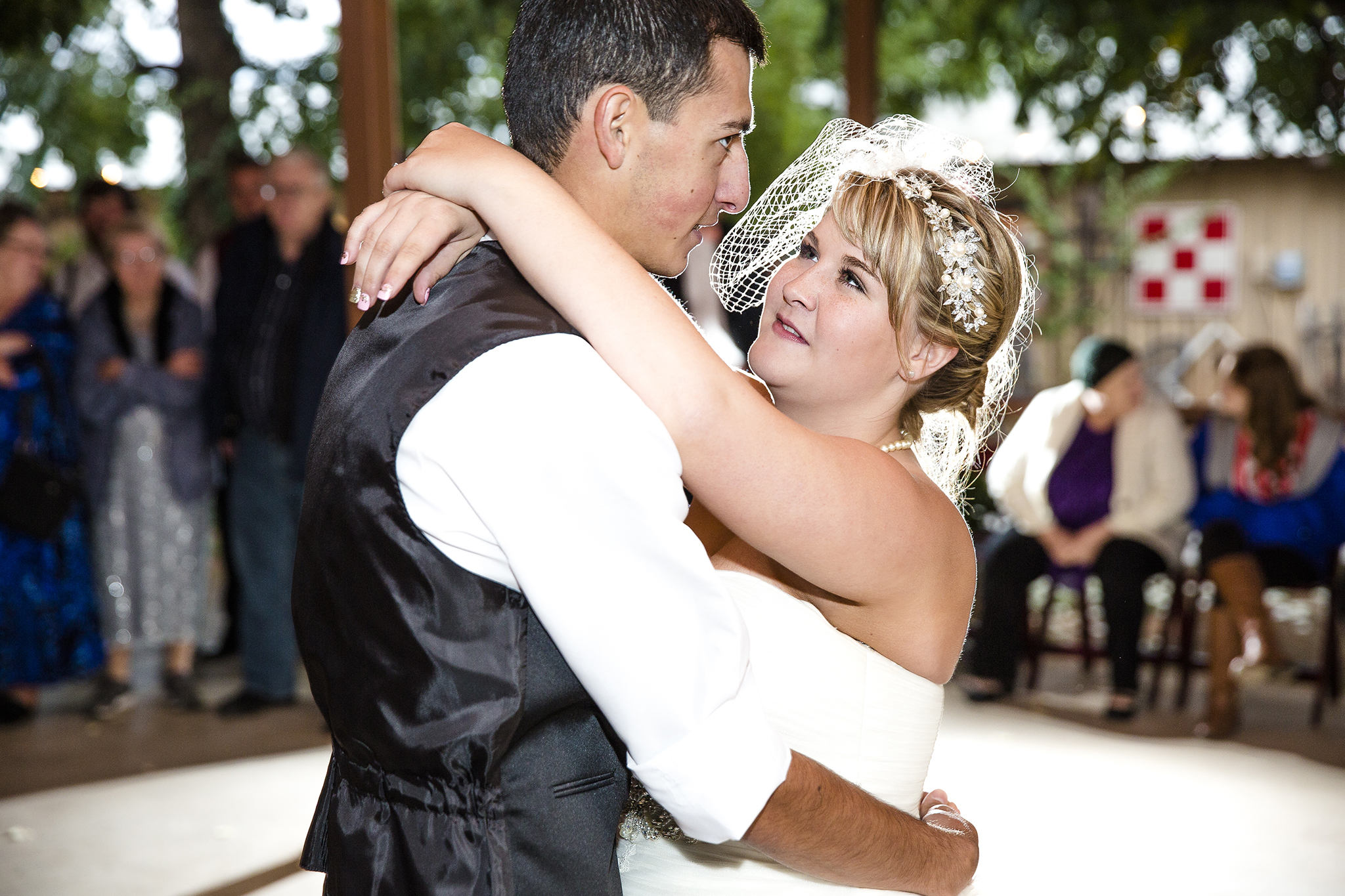 First Dance, Bride and Groom, Walnut Tree Weddings