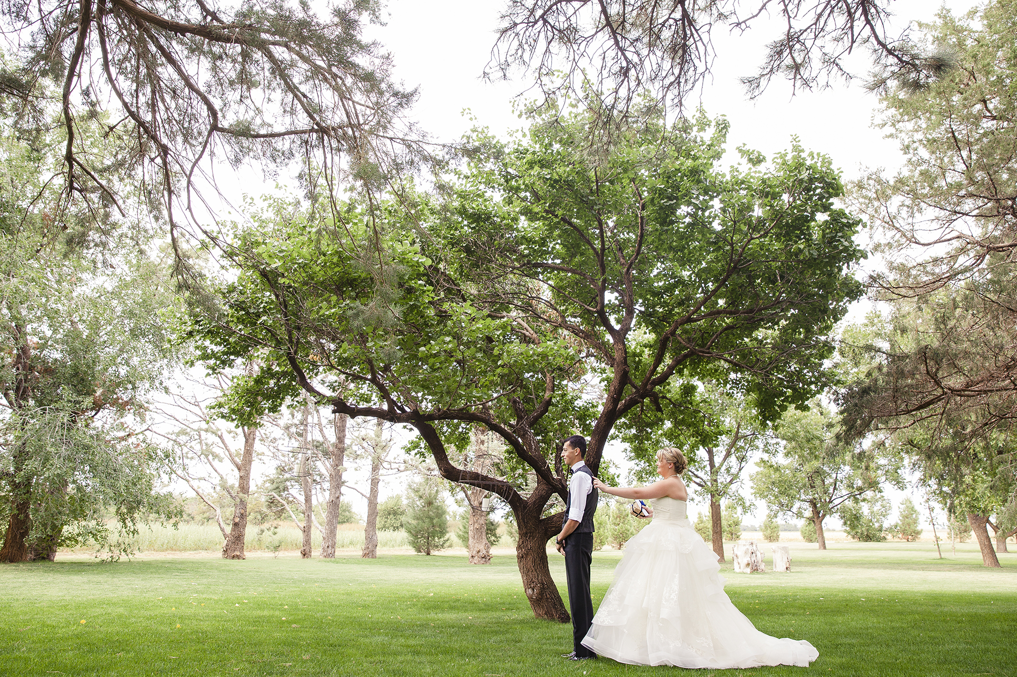 First look, outdoor weddings, Walnut Tree Weddings, Olton, Autumn Wedding, Fall Weddings