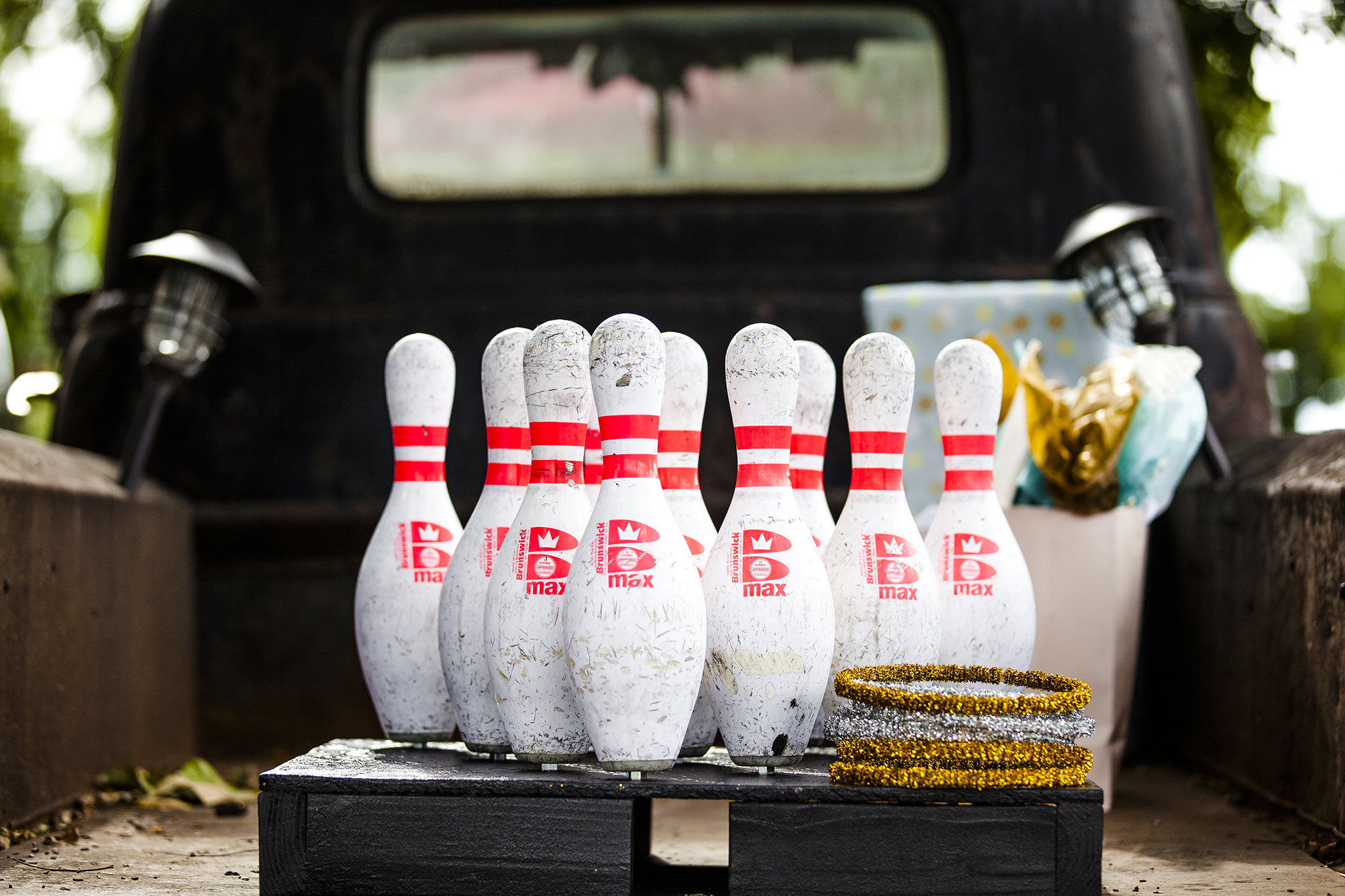 Bowling Pins, Bowling, Walnut Tree Weddings, Details, Ring Toss, Wedding Games