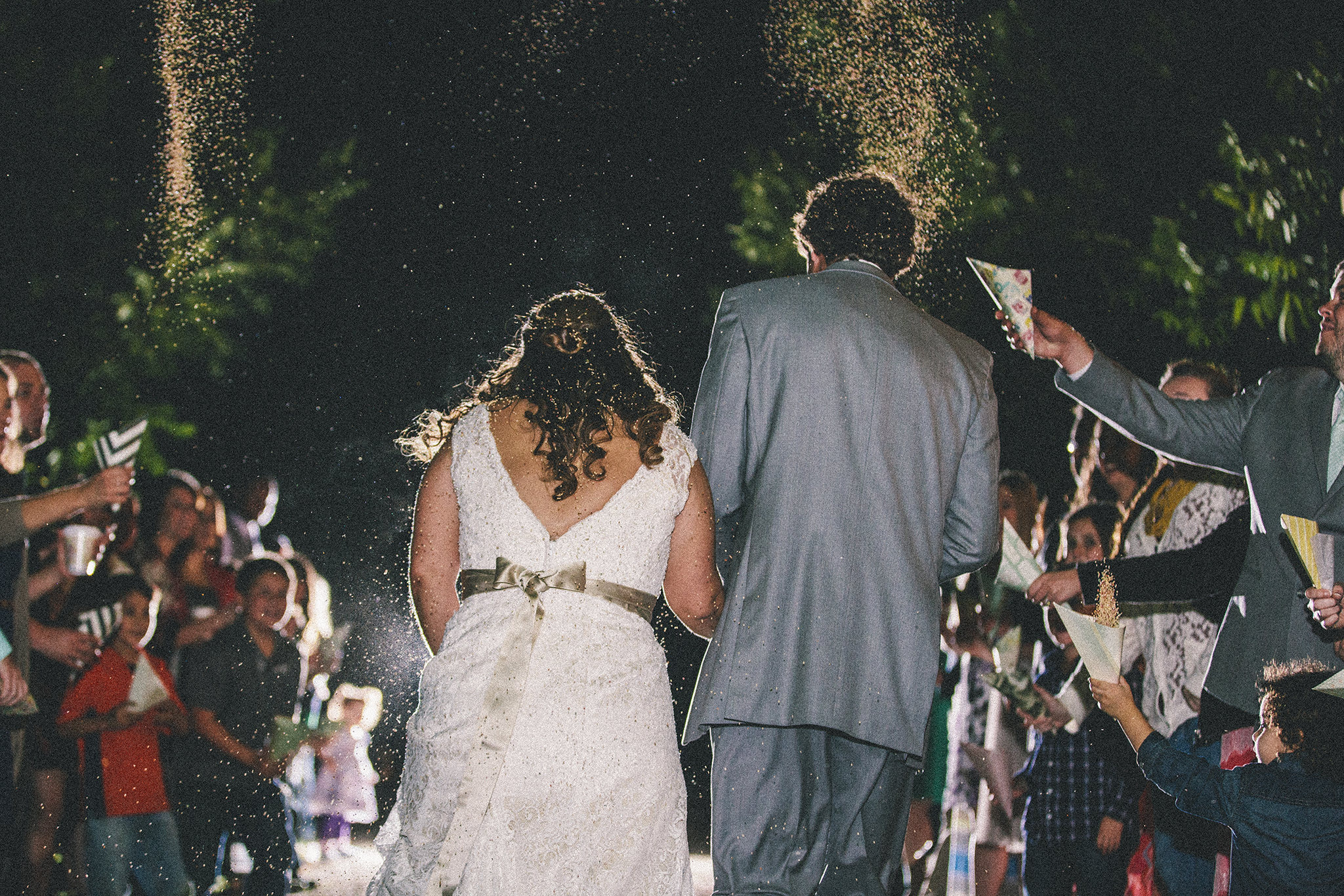 Lubbock Wedding Photography Wedding Photographer Walnut Tree Bride and Groom Exit Birdseed Exit