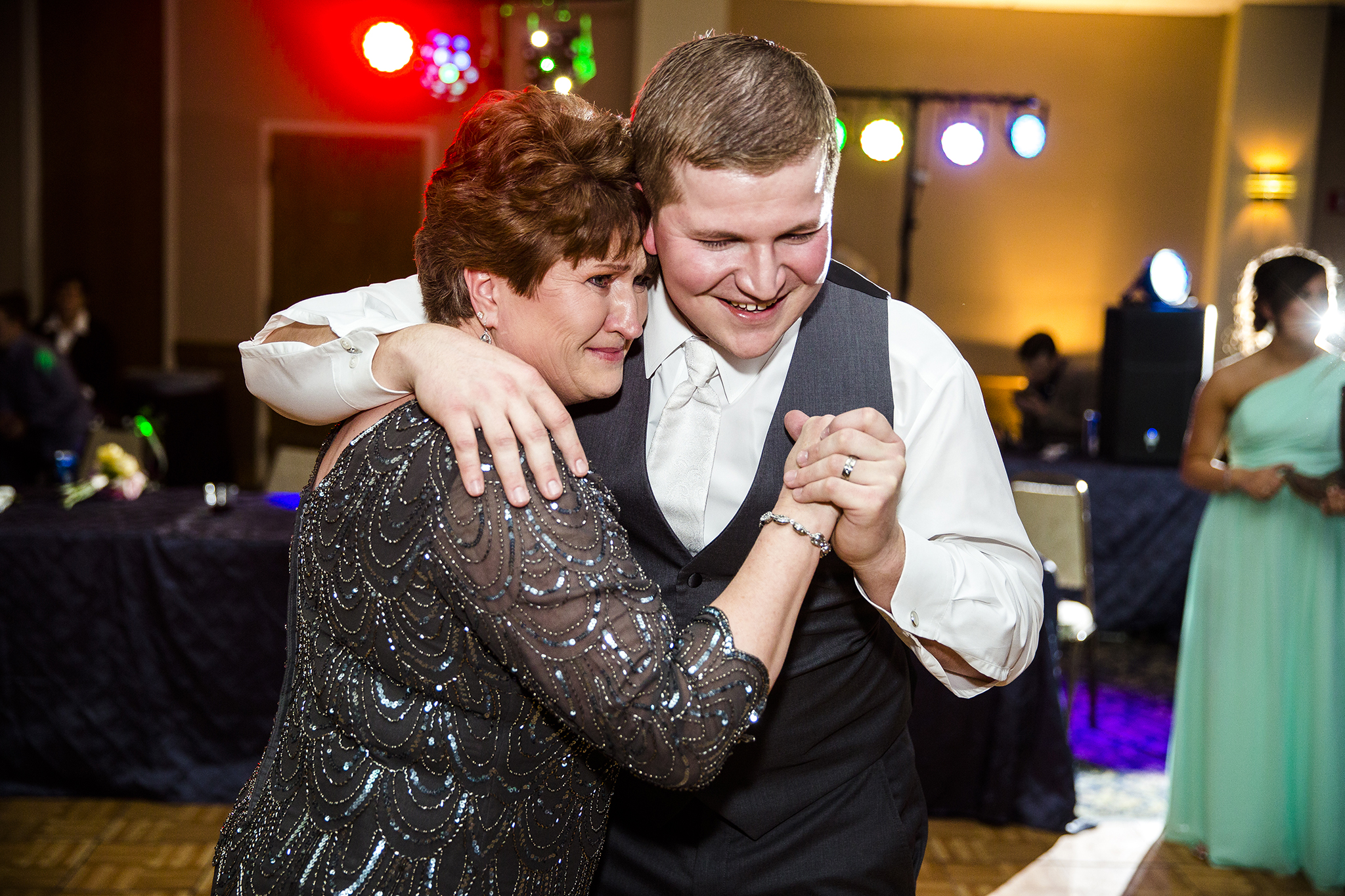 mother son dance, sweet, caring, crying