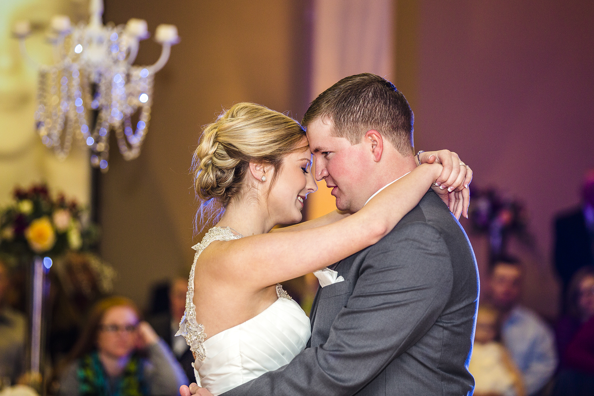 first dance, romantic, bride and groom, wedding reception, love, sweet