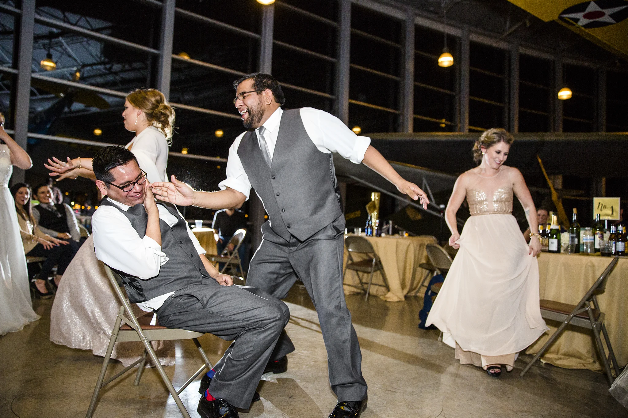 groom lap dance, fun wedding reception, crazy, a little drunk