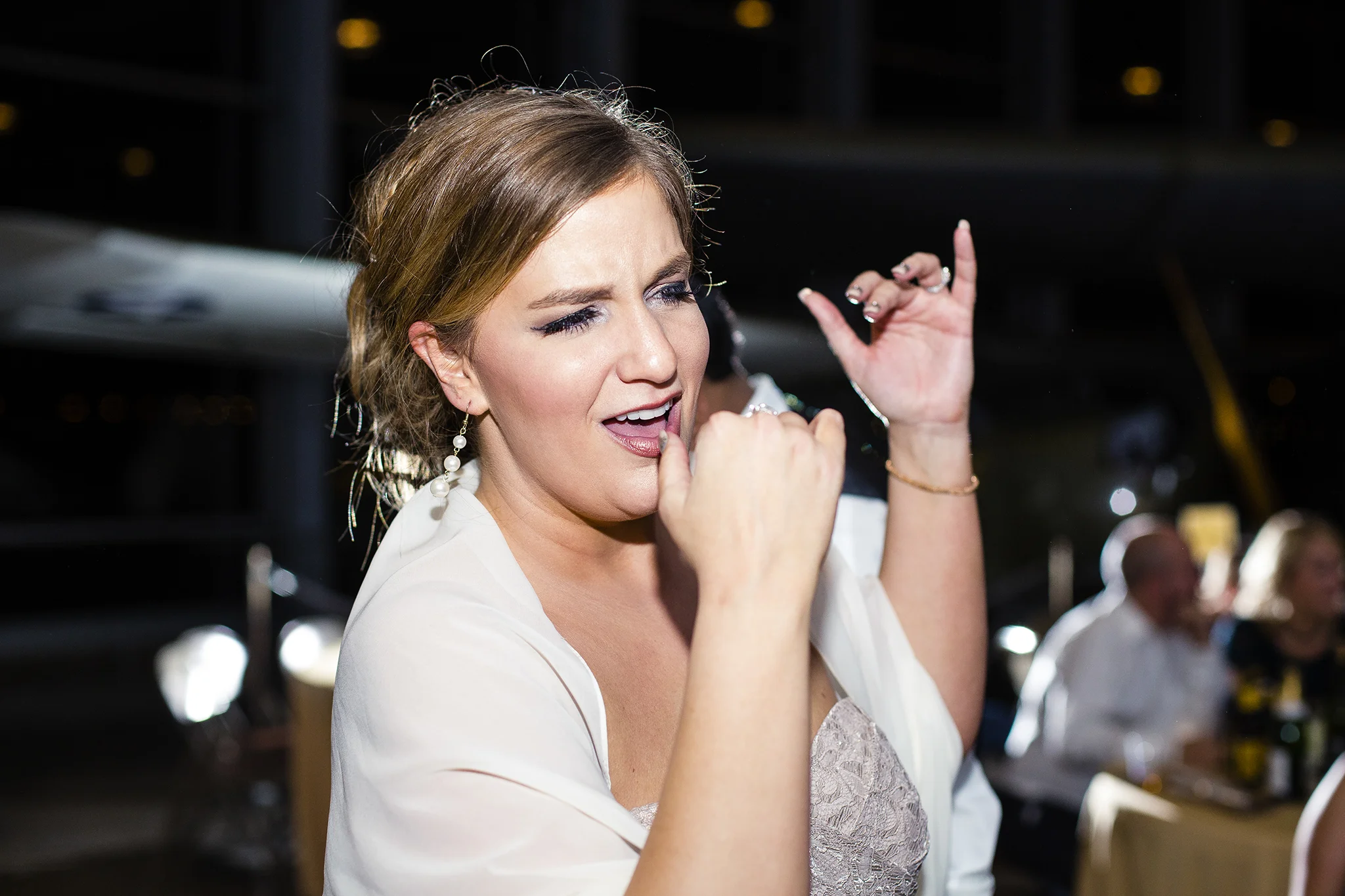 sister of the bride, dance the night away, fun wedding photos, dramatic, edgy, wedding reception