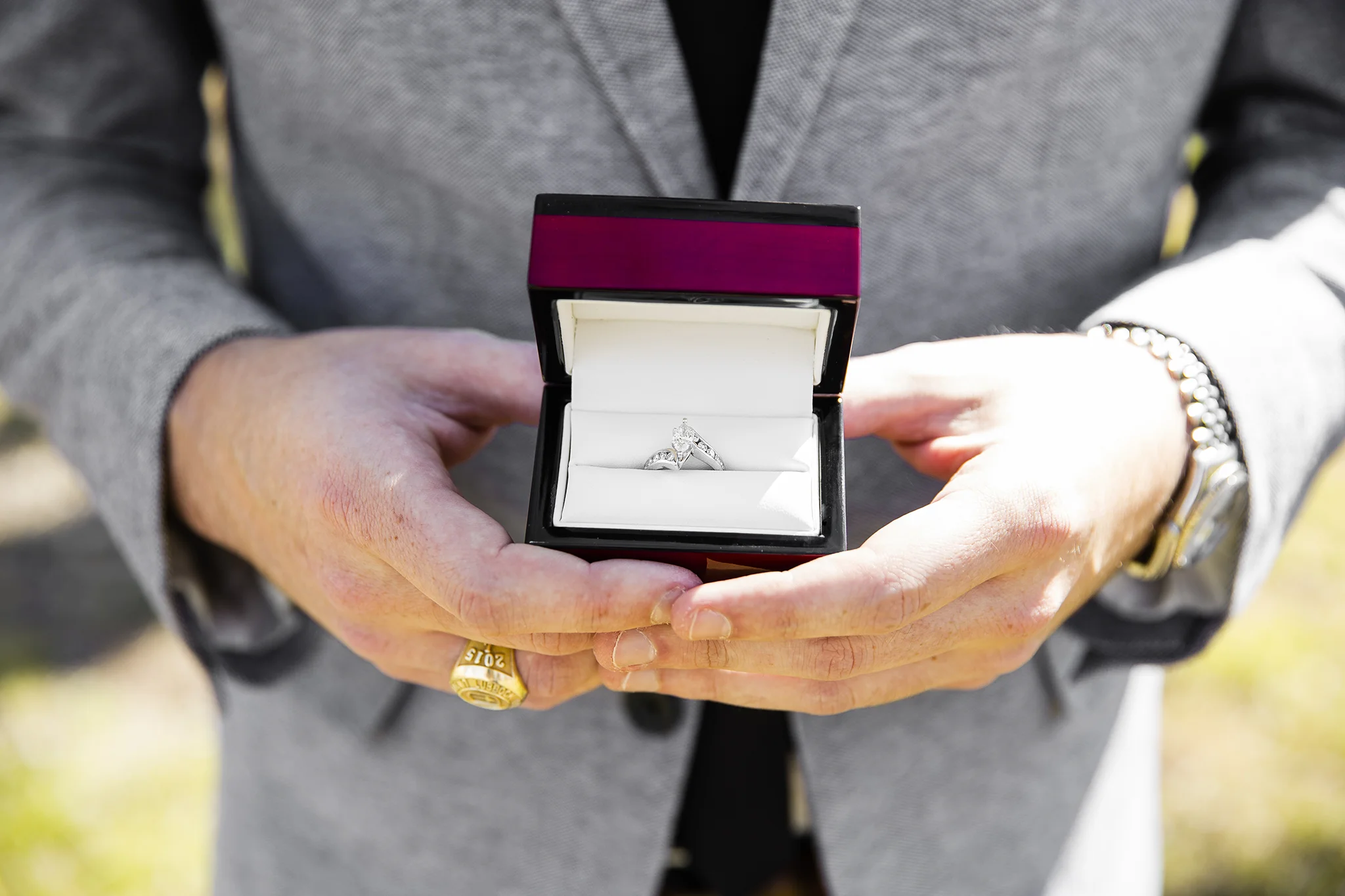 lubbock texas, engagement, wedding ring, rolex, lubbock christian university