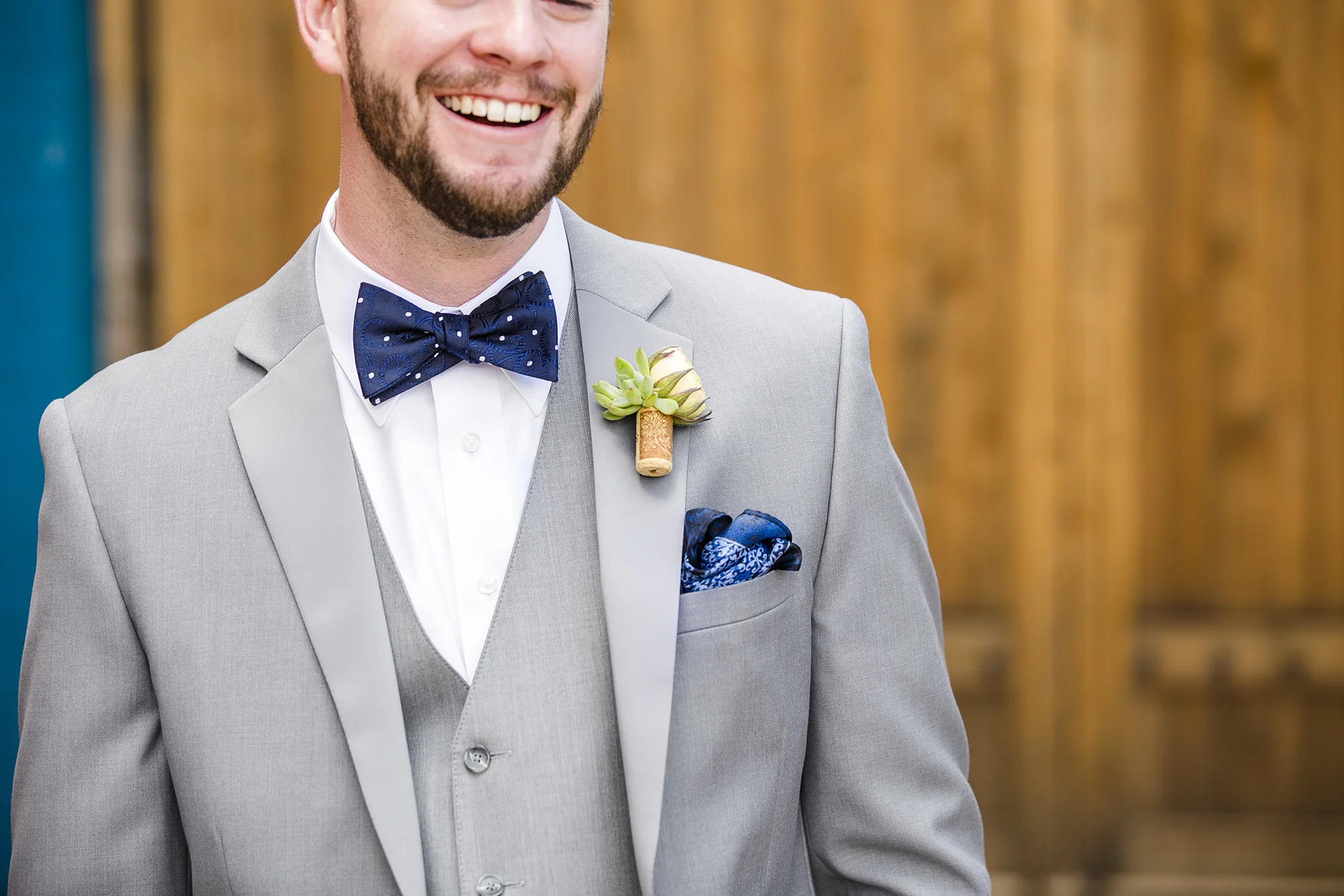 Boutonniere, Cork, Succulent