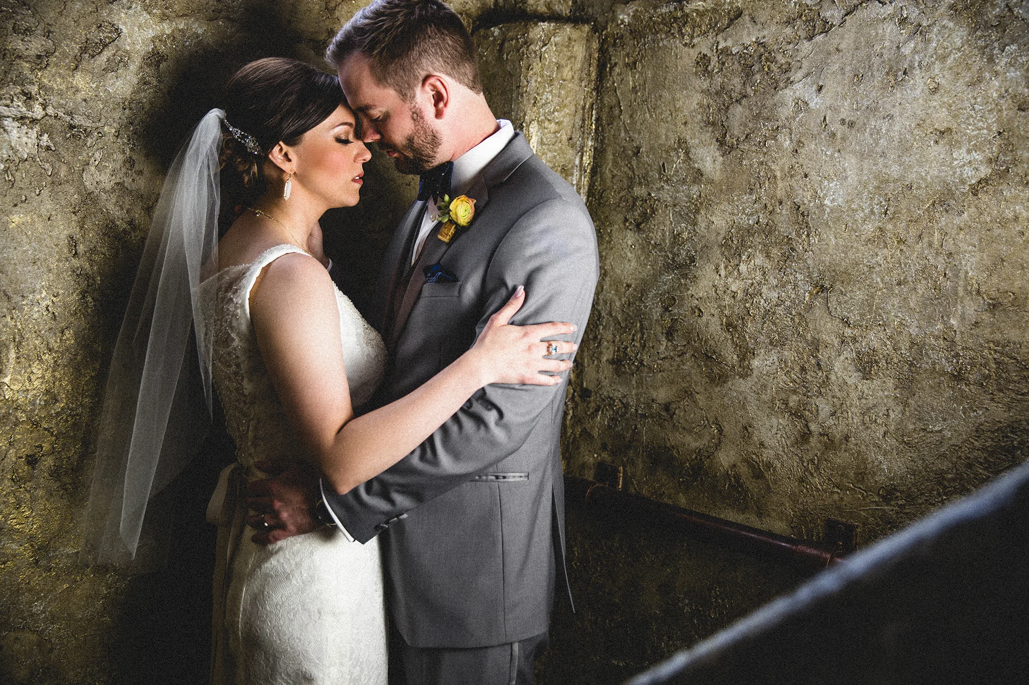 Romantic Bride and Groom