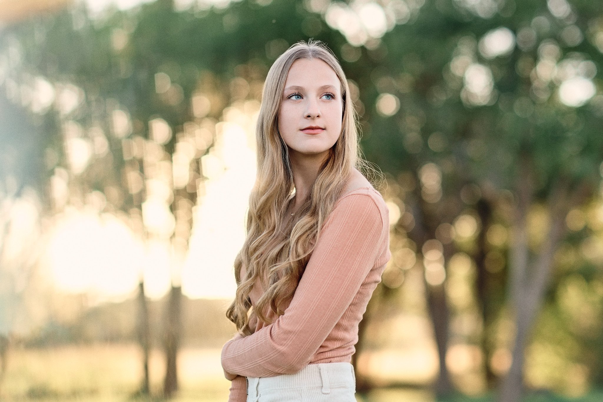 Frenship senior posing at sunset