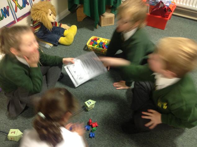  Lastly we learned about Hannukah and made dreidels. In golden time we played with our dreidels and our Diwali board game. 