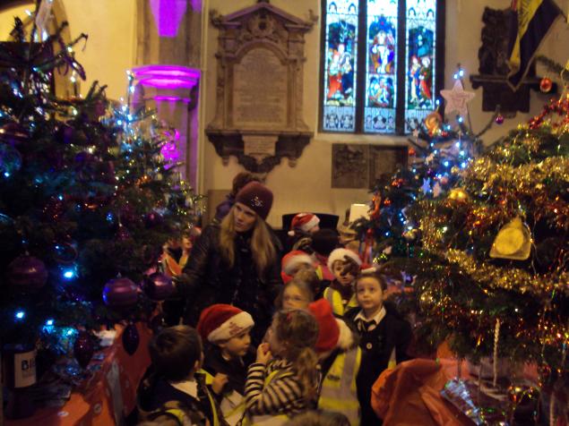  We visited the Christmas Tree Fair in Otley. 