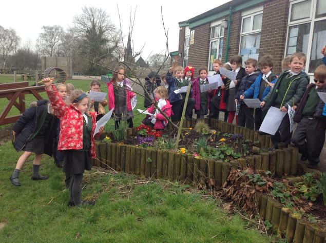  In science we identified and named common, wild and garden plants in our school garden. 