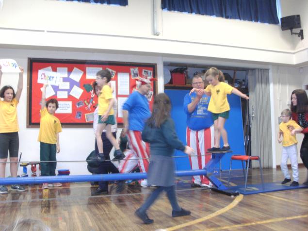  Last of all we had so much fun practising our Circus skills in the circus workshop and putting on another performance for the school. Even Mrs Knight walked the tightrope! 