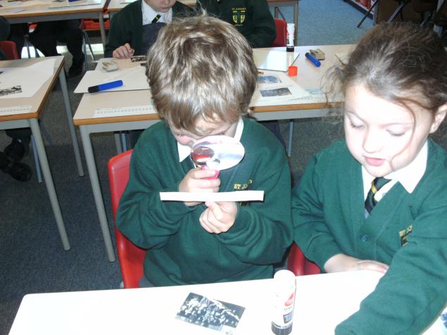  We looked at lots of clues and worked out that our classroom had turned into a Victorian classroom. 