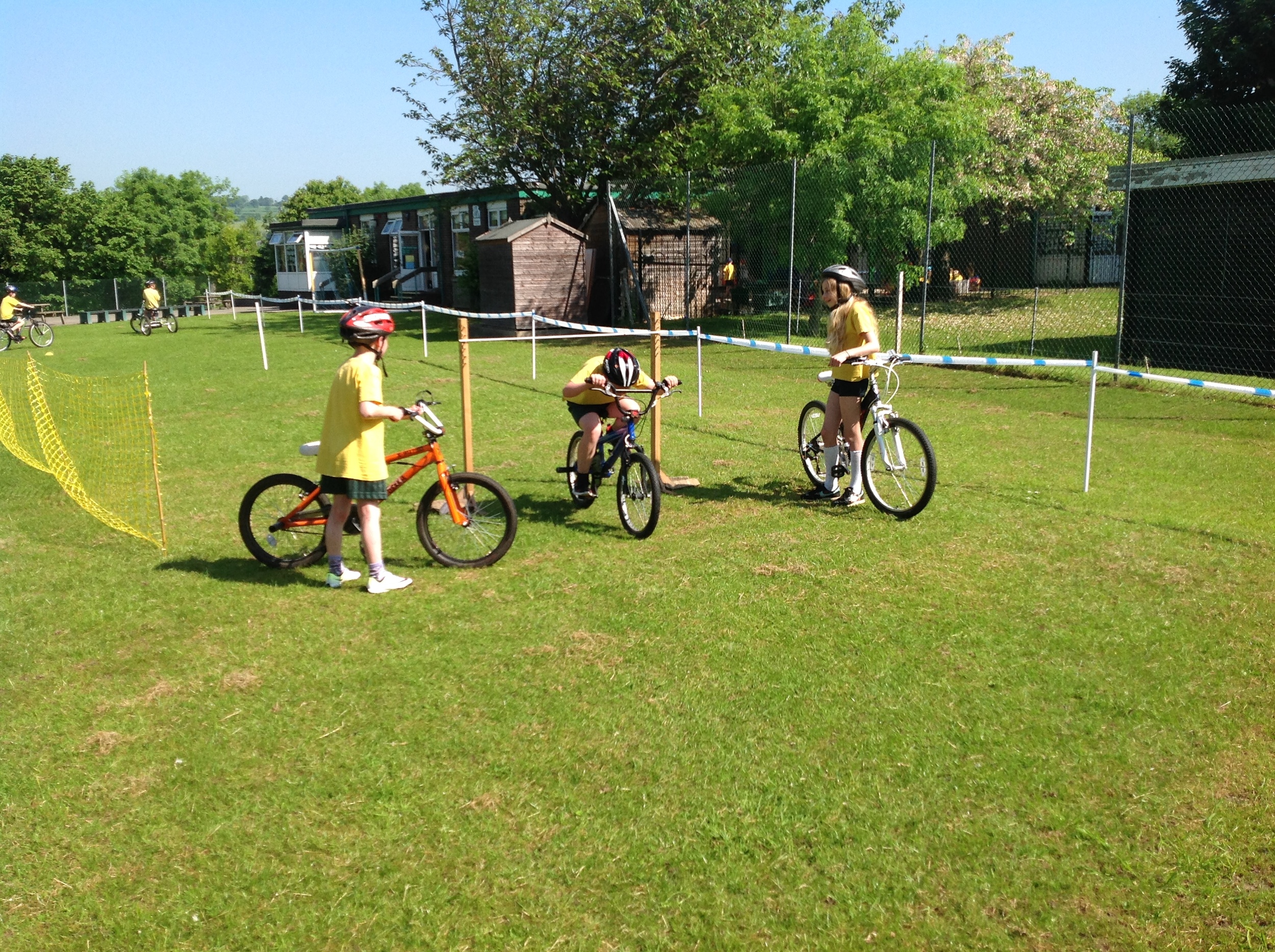 Bike handling ability. Riding through the limbo.