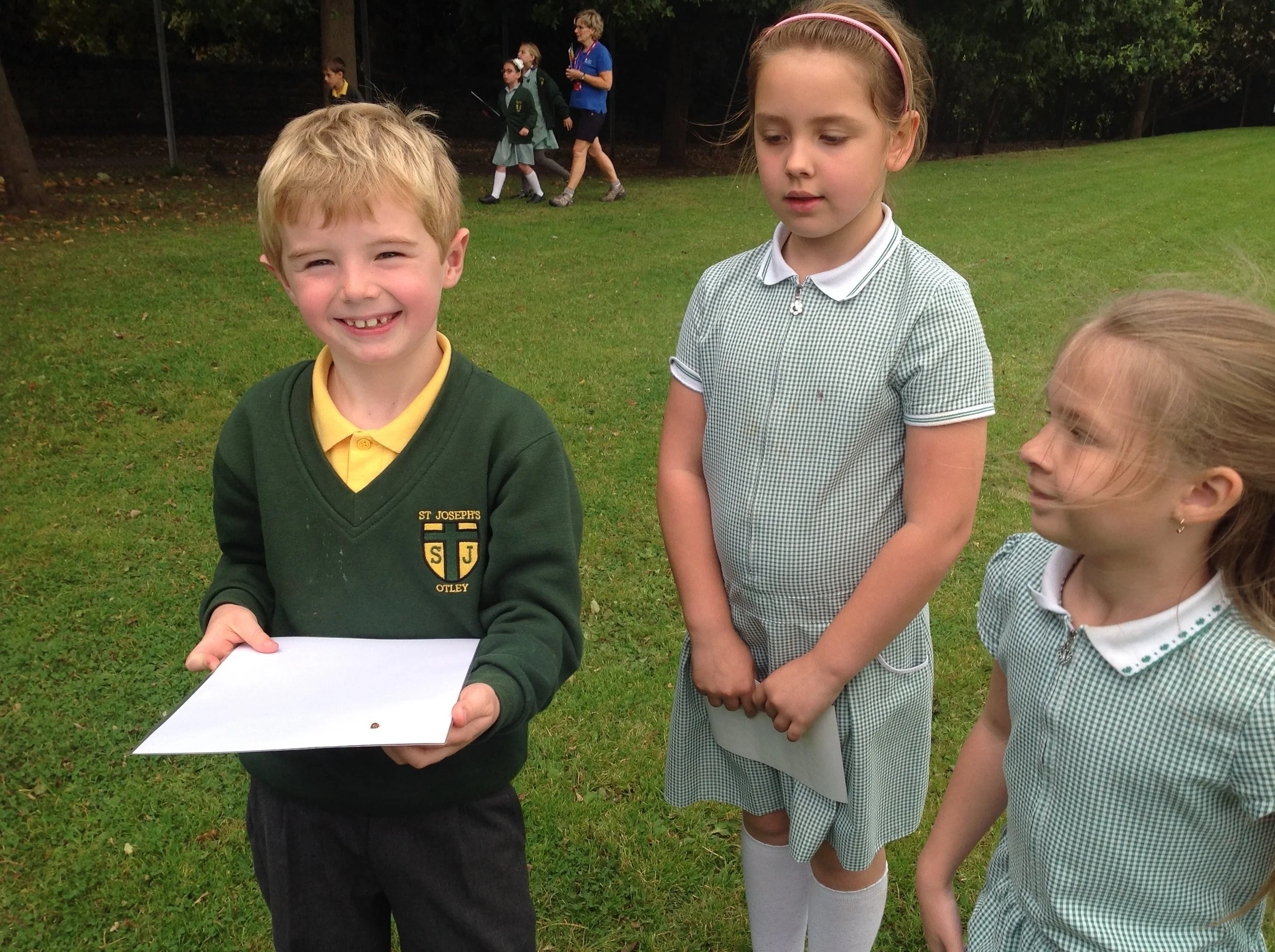 We also saw lots of ladybirds in the bushes eating greenfly.