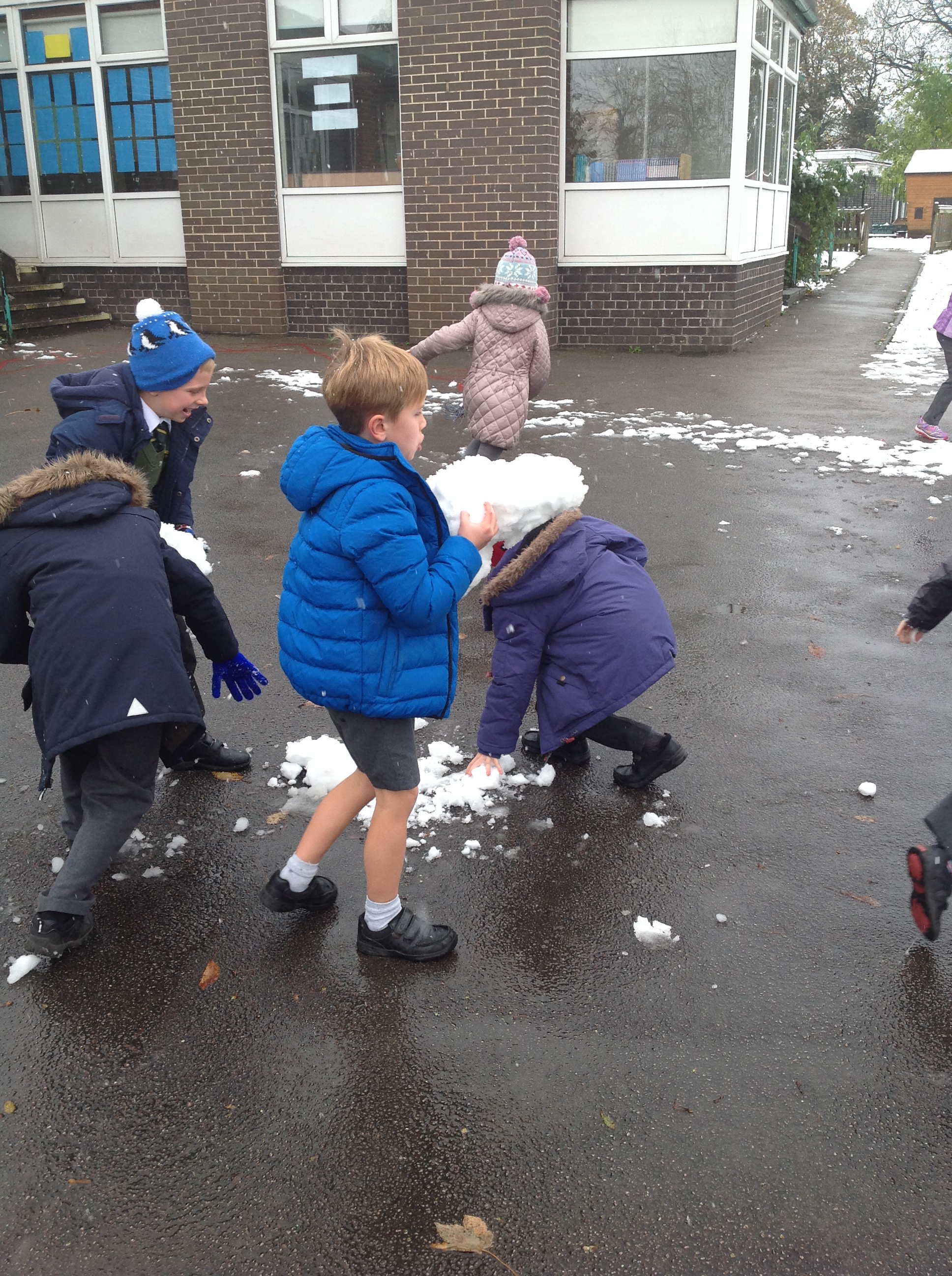 Some of us made BIG snowballs!