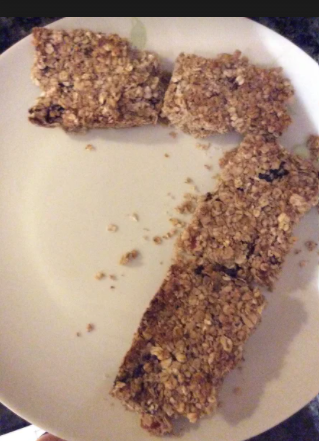Niall's delicious flapjack as the number 7 (Copy)