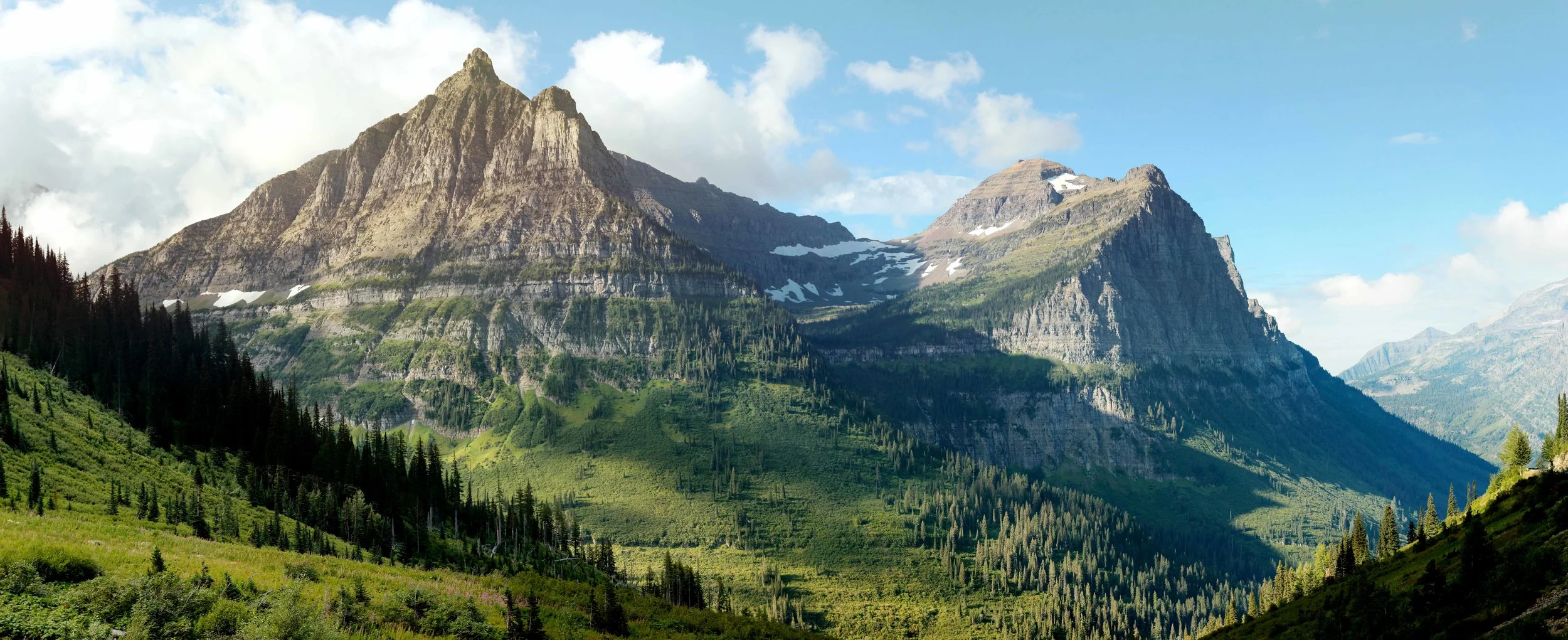 West Glacier Metal Panoramic Print