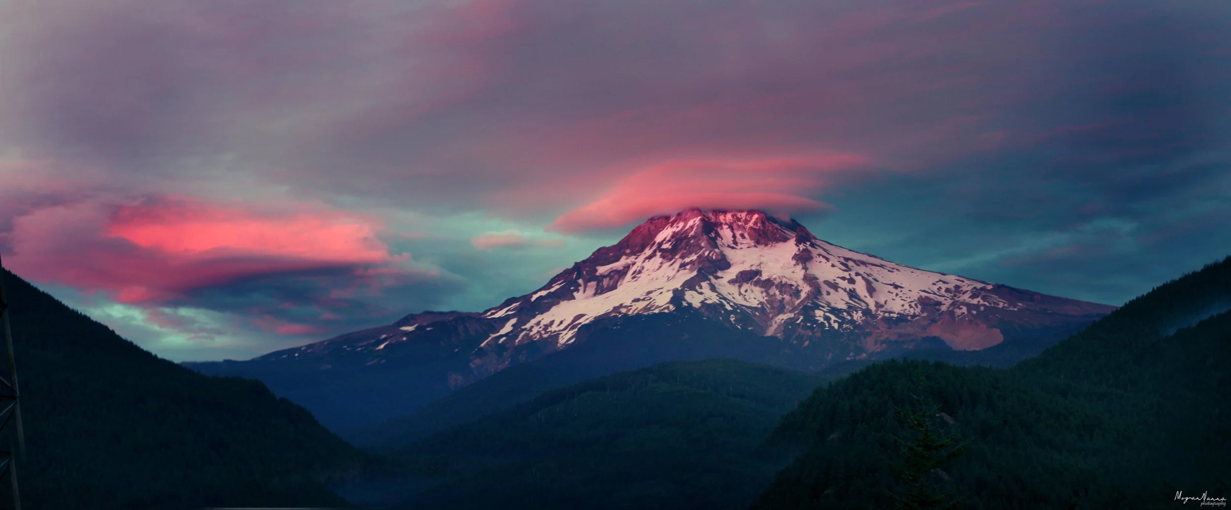 Mt. Hood Metal Panoramic Print