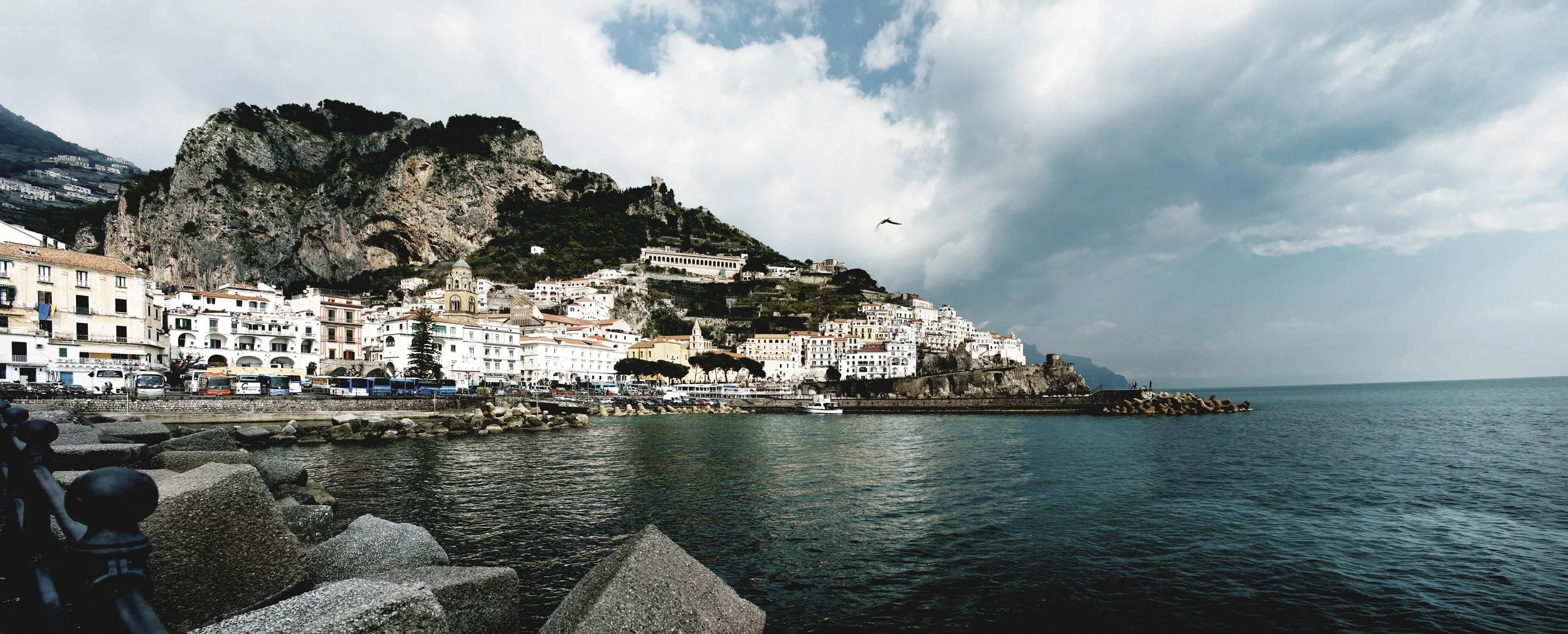 Amalfi Coast Metal Panoramic Print