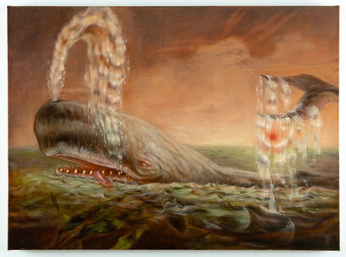 'Deep Sea, Swallow Me' 22" x 20" Oil on linen