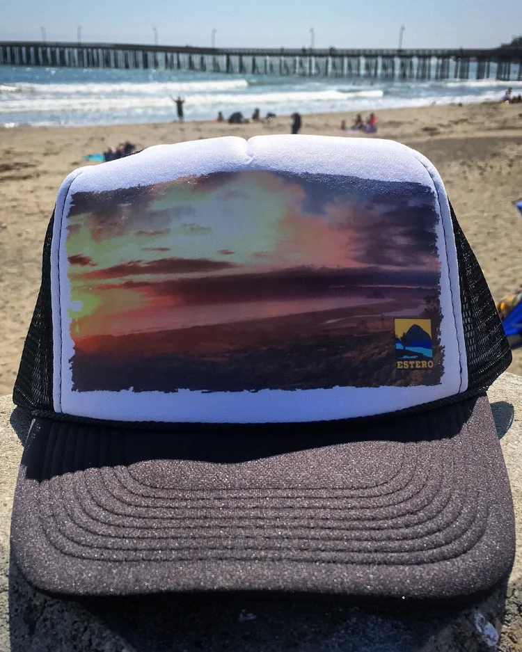 Cayucos Collective made a nice prototype trucker hat for us. We've dubbed this graphic "MDO Lookout". If you have any pics you've personally snapped and think they would make a great graphic, email us @ esteropaddle@gmail.com or DM us on Instagram: @esteropaddle There's probably a hat and some shirts in it for you. -TeddyB