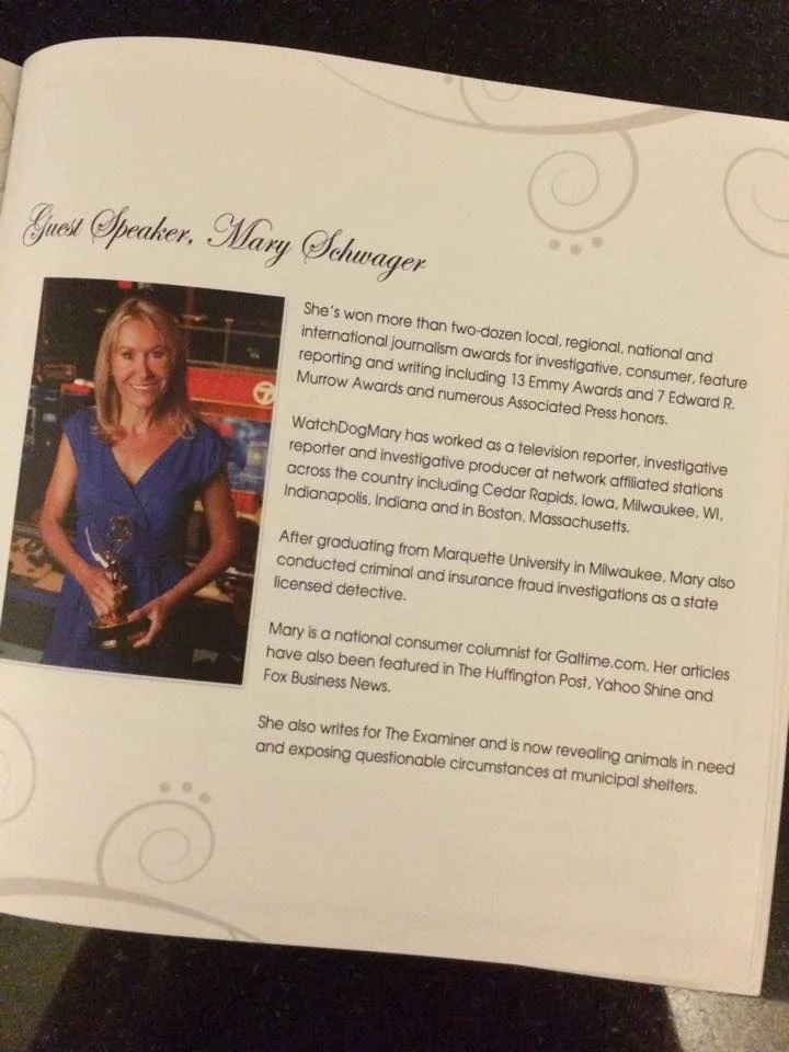 Last Hope K9 Rescue's annual gala program
