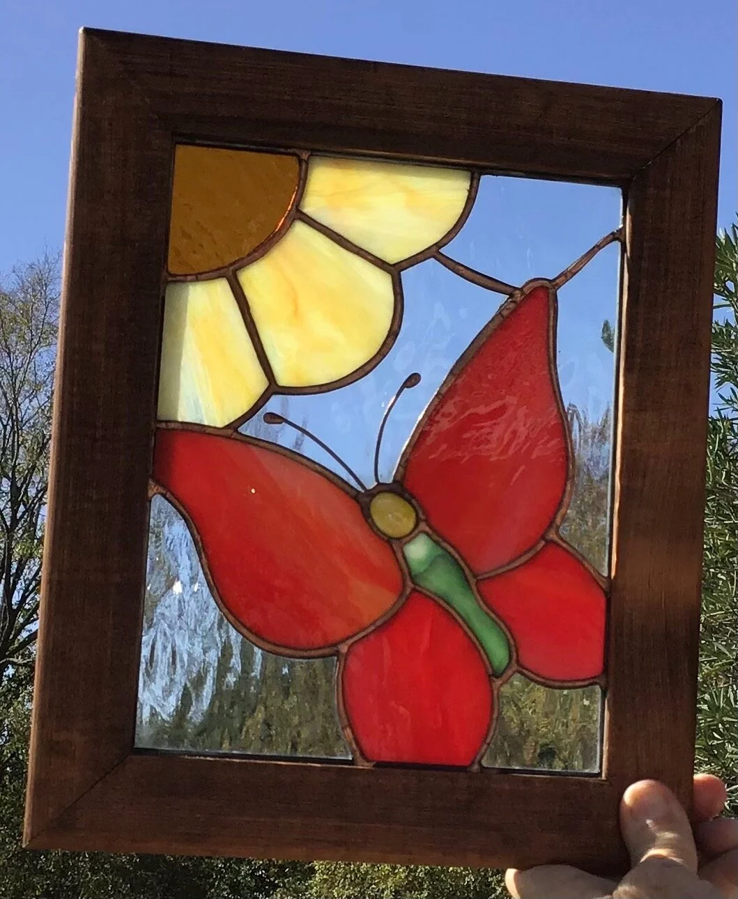 Tiffany Style Stained Glass Butterfly