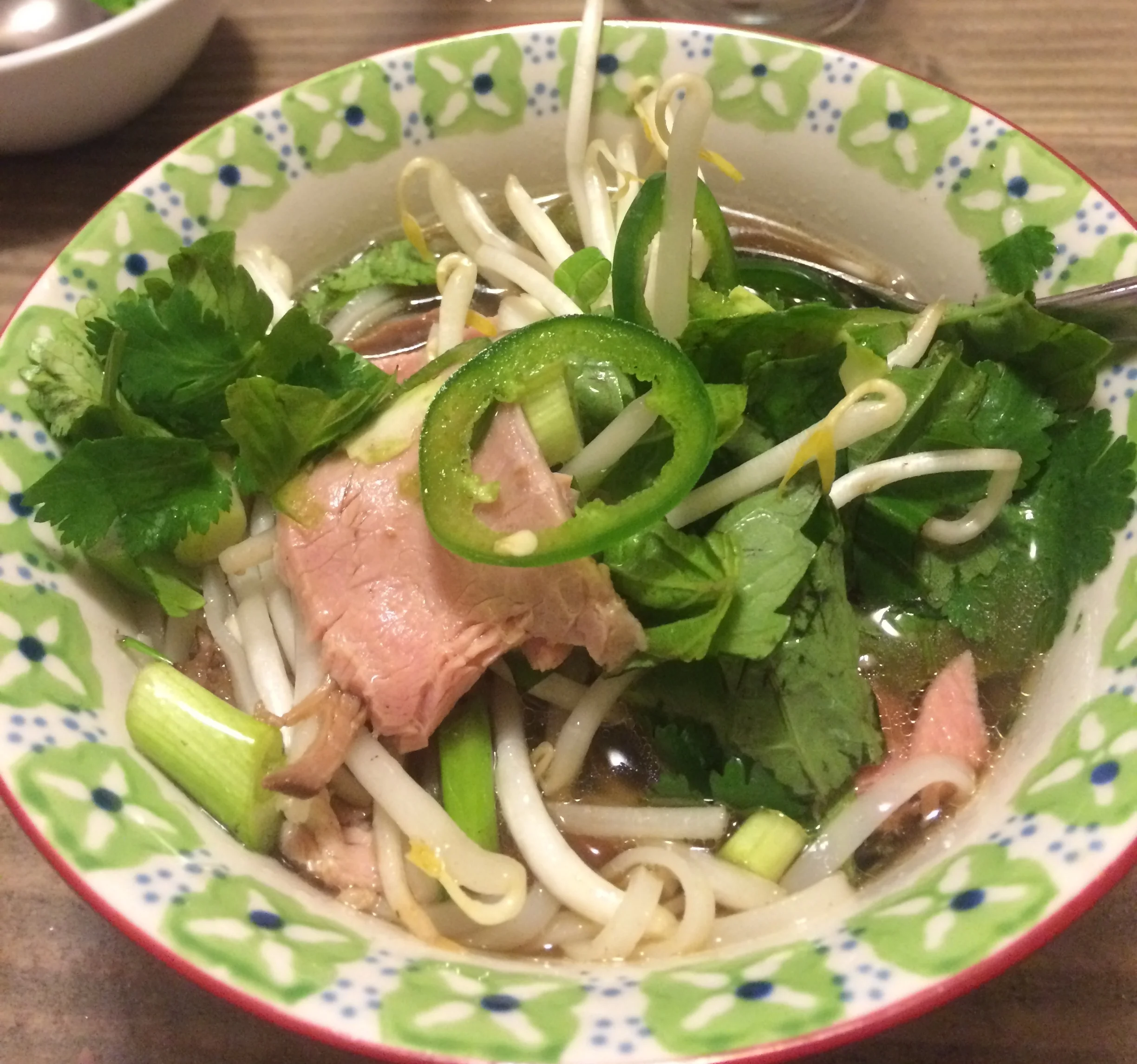 Vietnamese Pho Soup made with left over prime rib