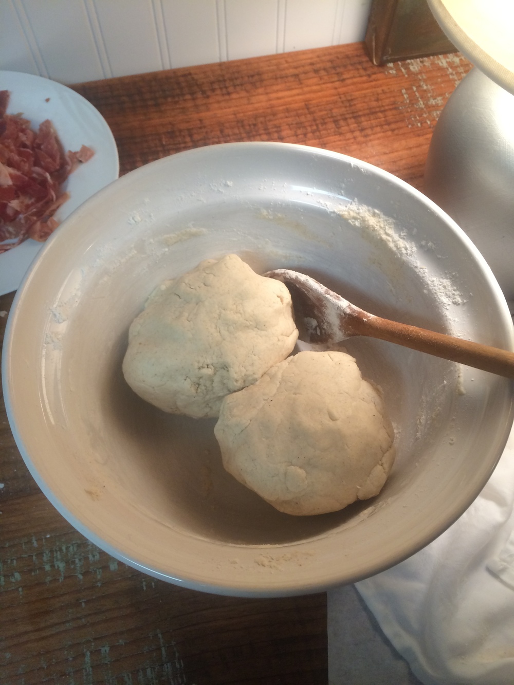 divide dough into 2 balls