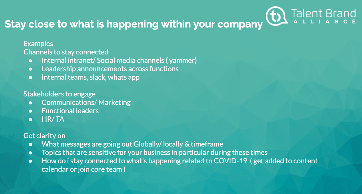 Zakiya &amp; Audra shared tips on how to build your content strategy while aligning yourself with what’s happening in your organization. A lot of members resonated with leveraging internal channels, and connecting closely with key stakeholders in ma…