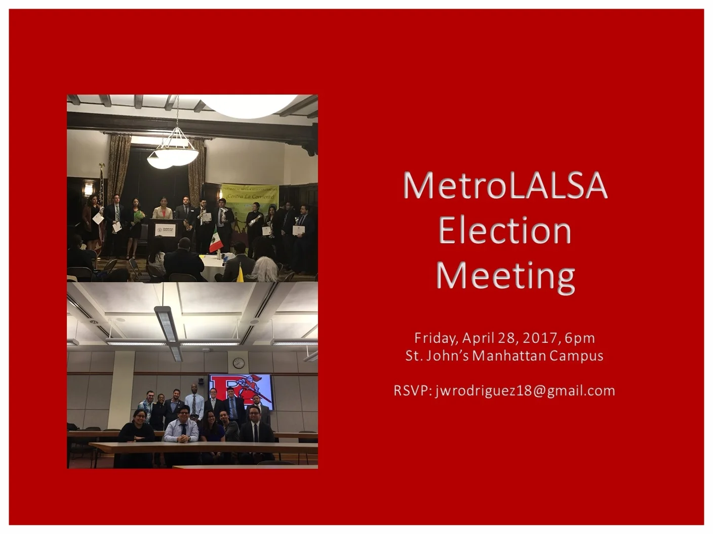 Election Meeting at St. John's Manhattan Campus