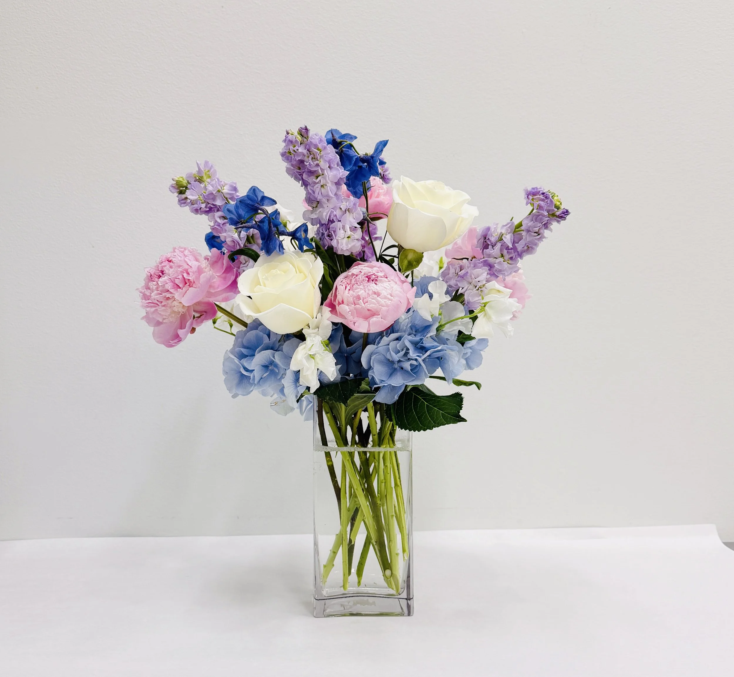 Pink, Blue & White Floral 