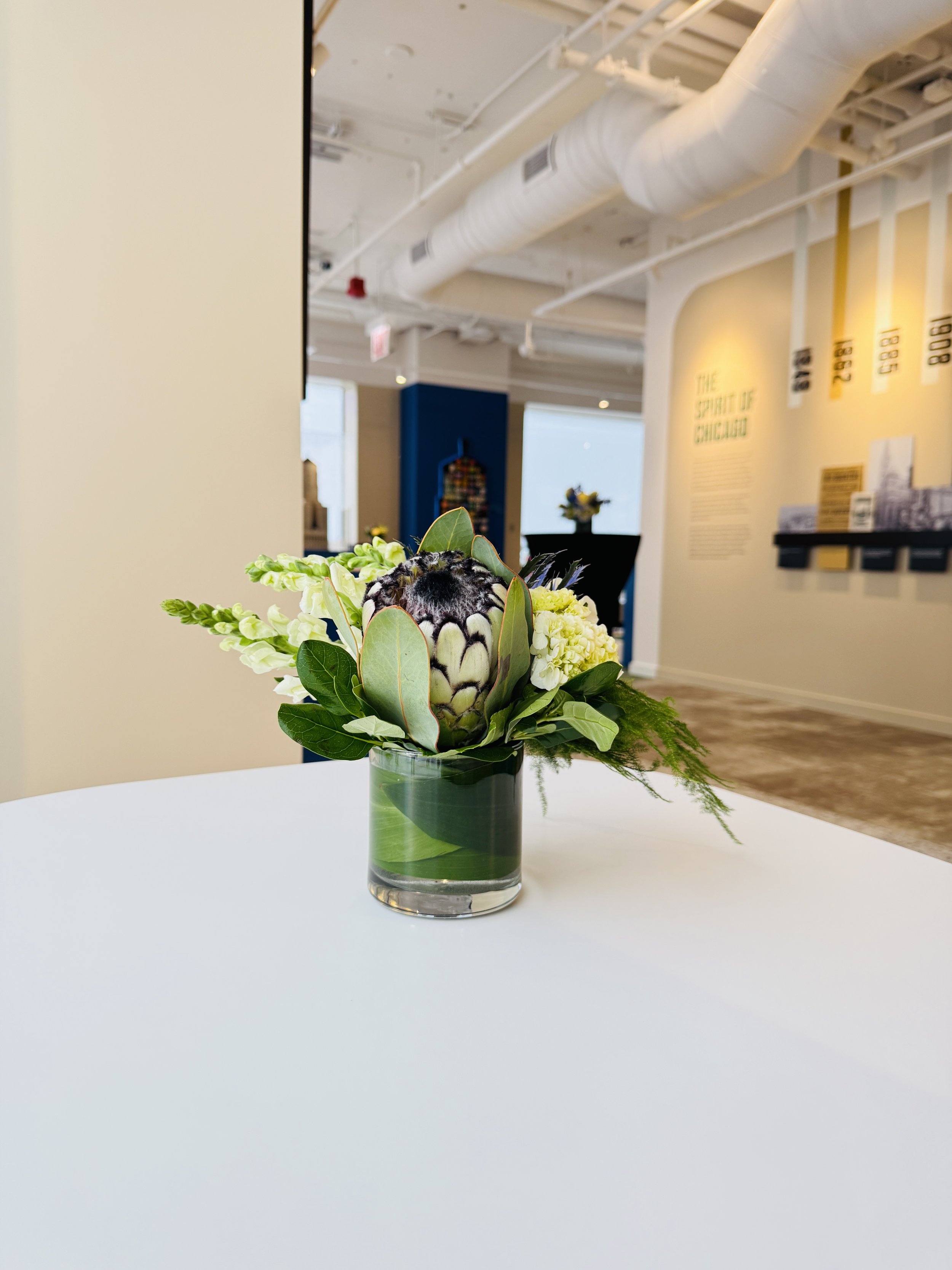 Modern Protea Cocktail Centerpiece