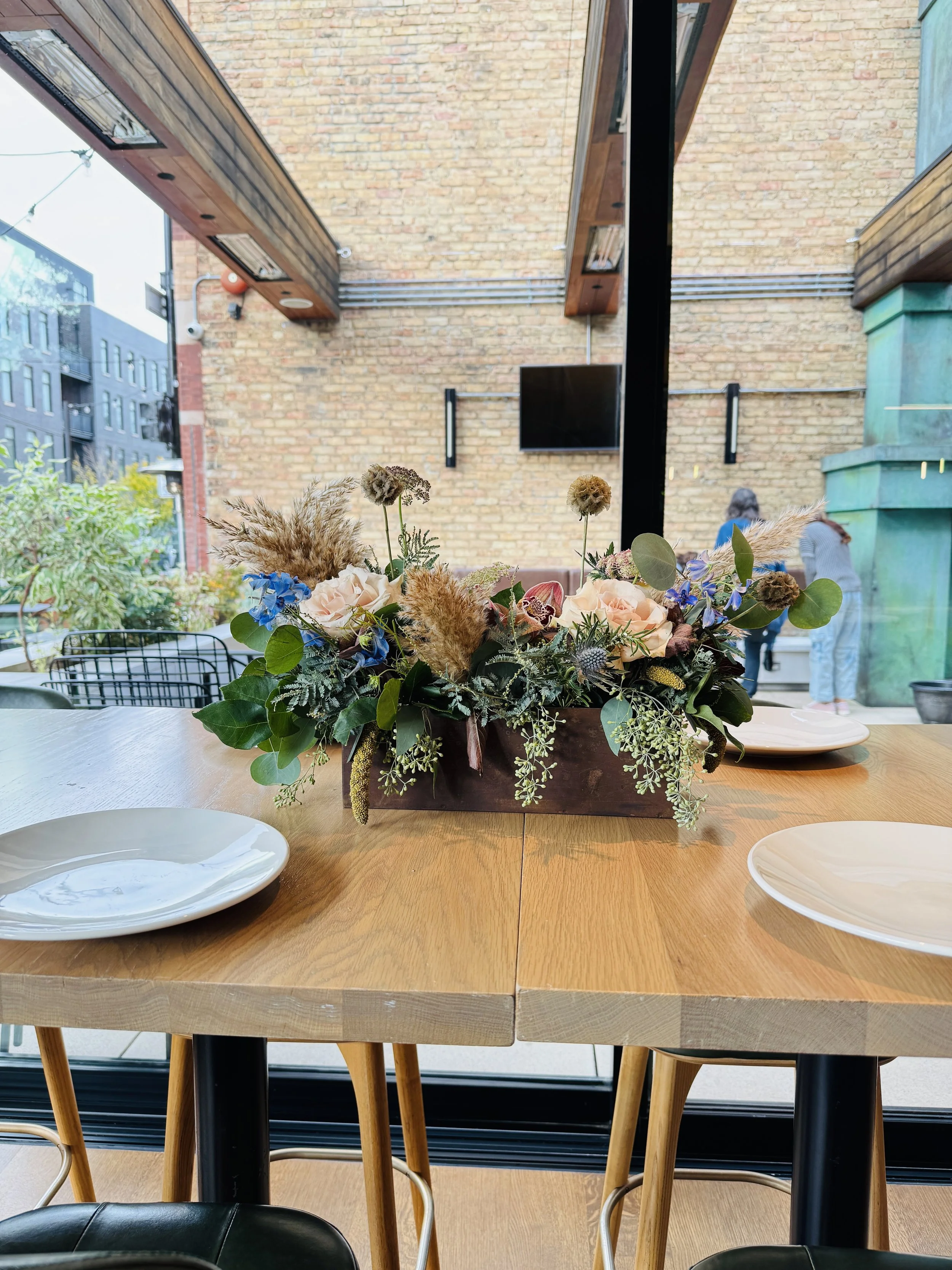 Garden Table Floral Runner