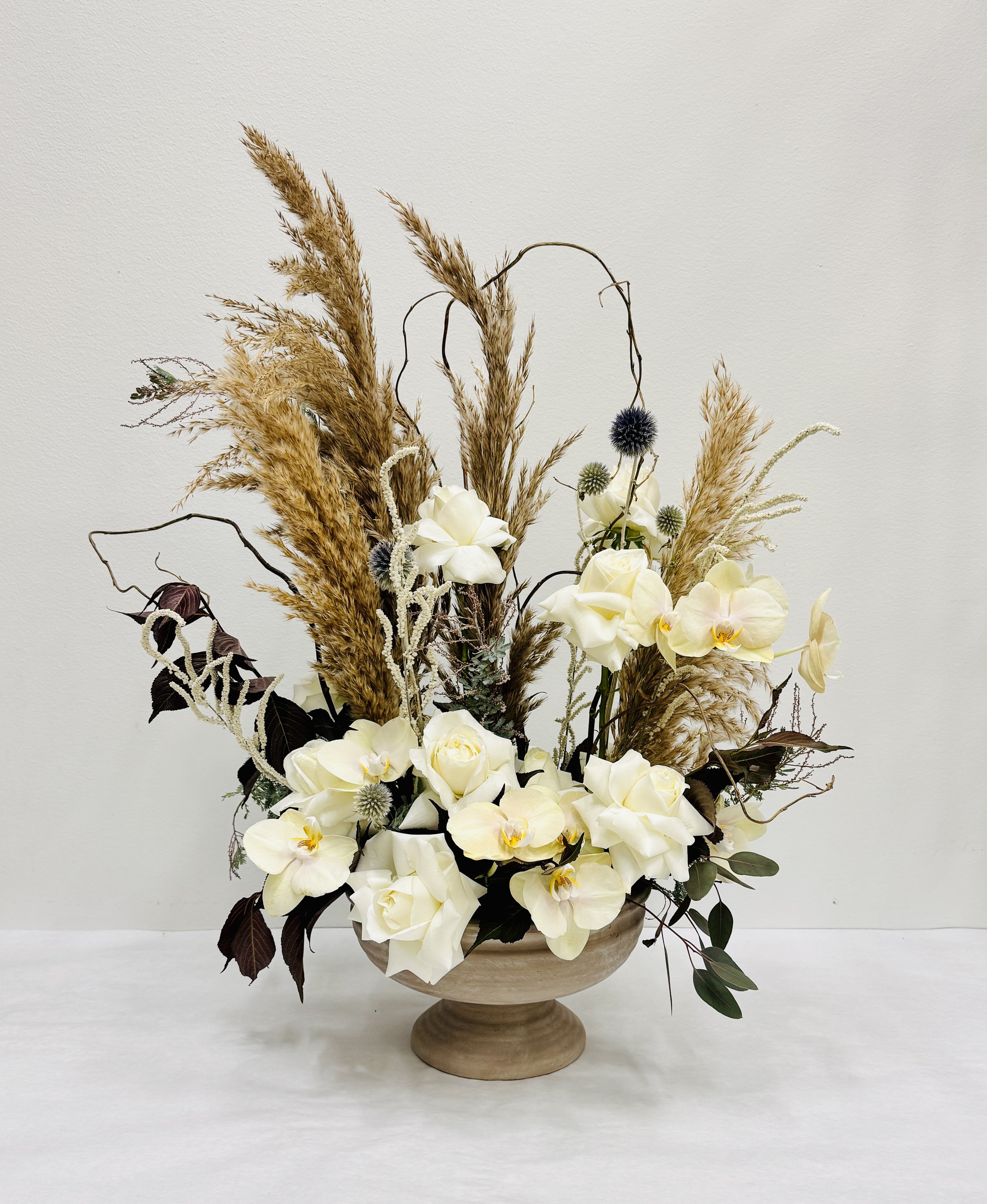 Organic Orchid & Pampas Statement